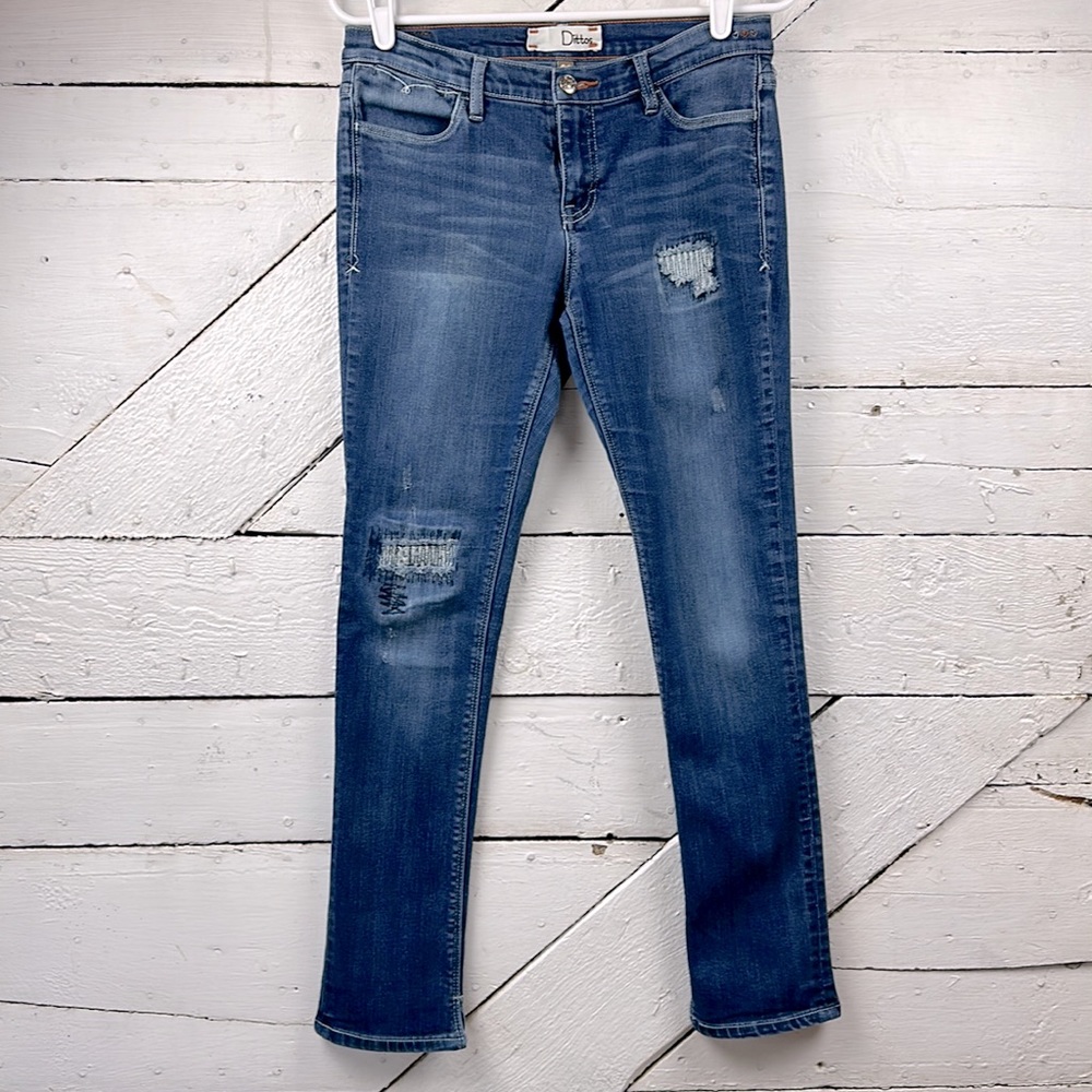 Dittos Patchwork Skinny Jeans Size 29